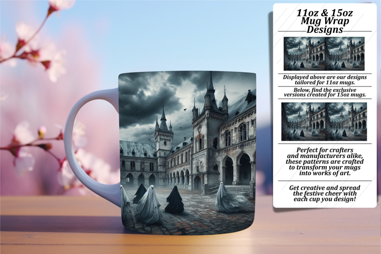 Inspirational 11oz Mug Wrap Png Artwork , Horror Halloween