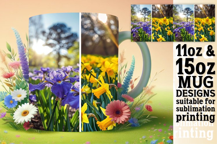 Enchanting Landscape Mug Wrap Sublimation for 11oz/15oz