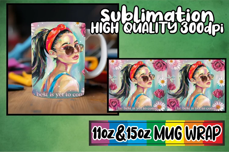 Radiant evenings sublimation print wrap, Woman
