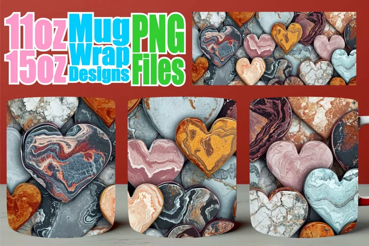 Sublimation Mug Wrap - Romantic Joy