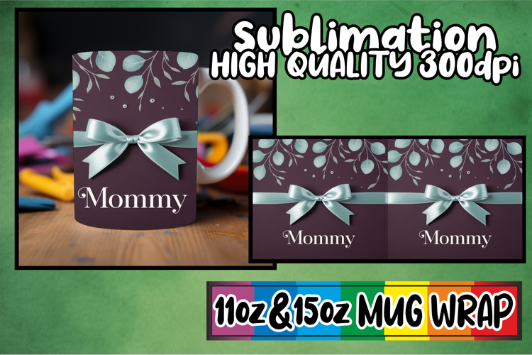 Joyful sunsets 11oz 15oz sublimation wrap, Mother's Day