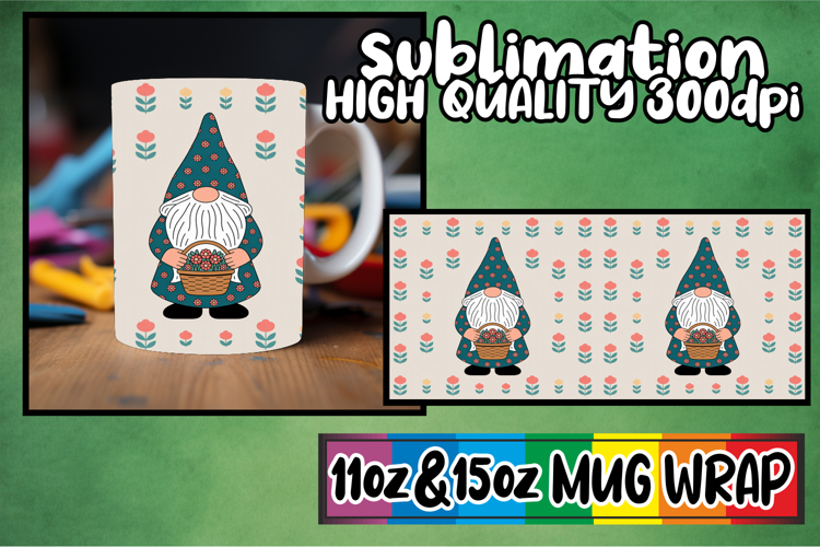 Radiant evenings sublimation print wrap, Gnomes