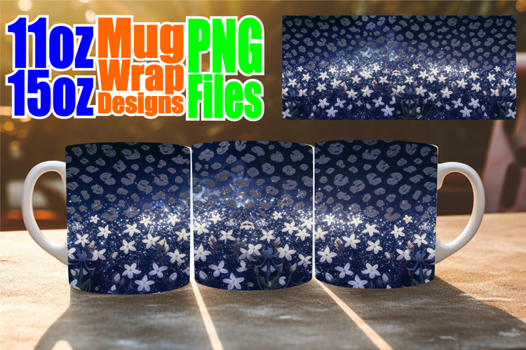 Blissful adventures 11oz 15oz sublimation wrap, Leopard Prin