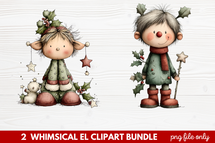 Cute Elf Clipart Image 15