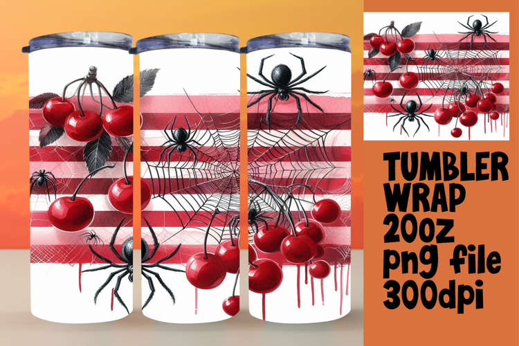 20oz Sublimation Template for Creatives , Halloween