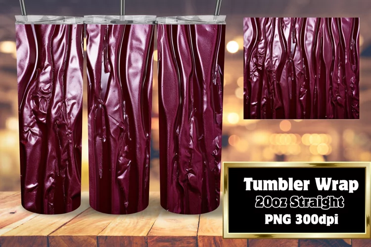 Glittery Sublimation Tumbler Wrap 20oz