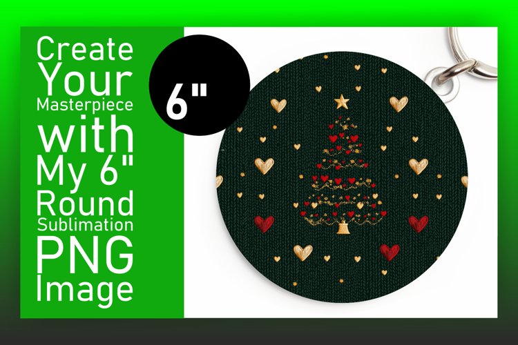 Lovely Circle PNG Coaster Design , Holiday