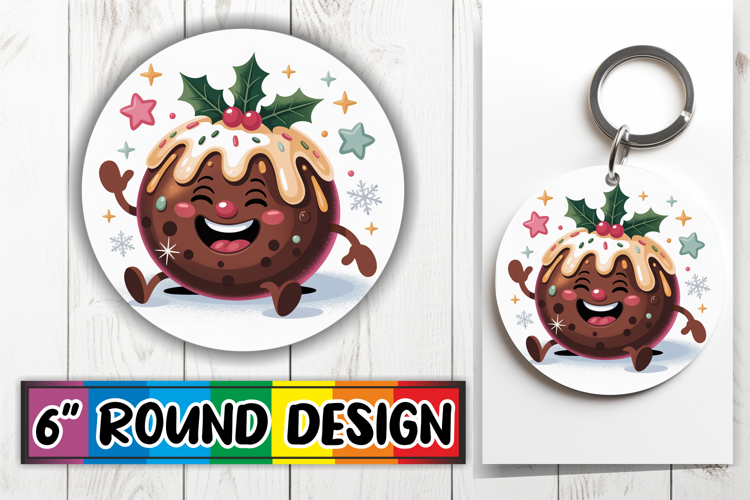 Unique Circle Keychain Magic, Cute Christmas