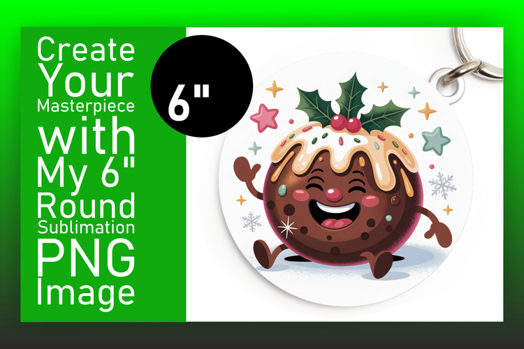 Trendy Circle Coaster PNG Design , Cute Christmas