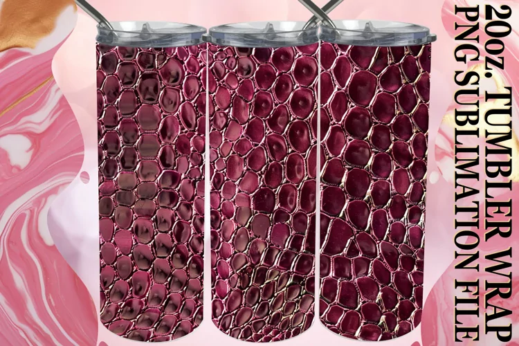 Quilted 3D Puff Tumbler Design
