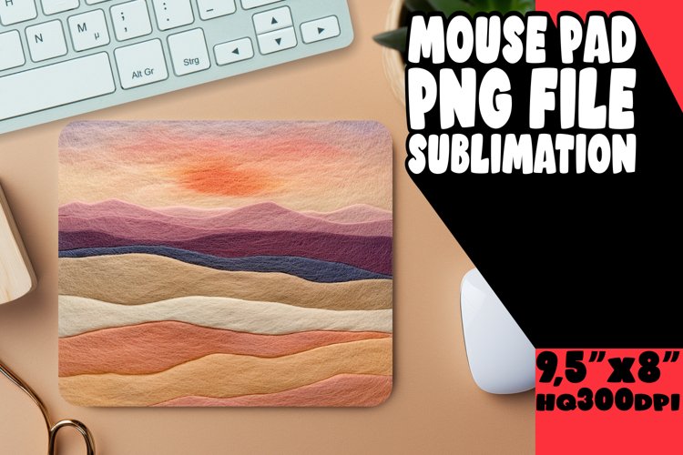 Charming 3D Landscape Mouse Pad Sublimation example image 1