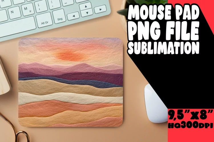 Charming 3D Landscape Mouse Pad Sublimation