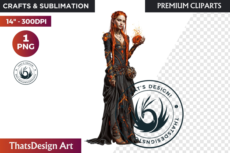Fantasy Autumn Guardian - Epic Fall Character Clipart PNG