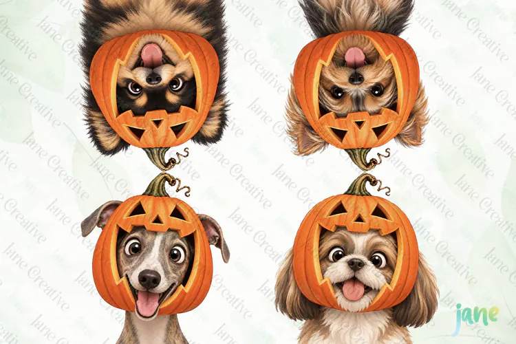 Cute Halloween Dog Clipart