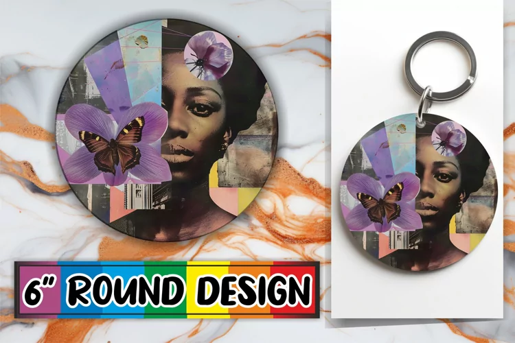Abstract Artistic Black Woman Wrap Tumbler Art PNG