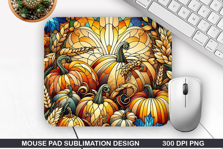 Pumpkin Mouse Pad Sublimation, Halloween Mouse Pad PNG