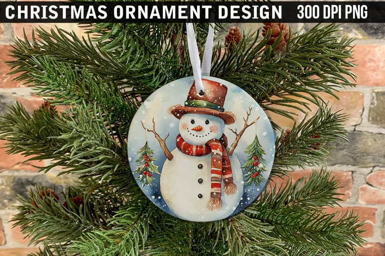 Christmas Ornament Sublimation PNG Design