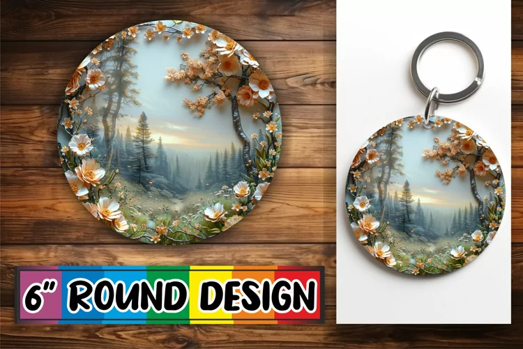 Serene Circle Keychain Assortment