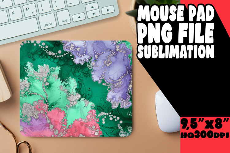 VIBRANT DESK PAD SUBLIMATION ART, Abstract Pattern