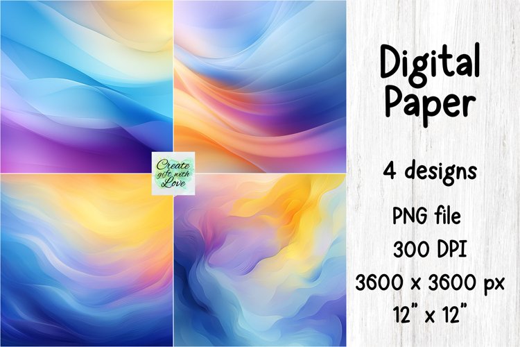 Abstract Digital Paper | PNG Background | Wall | Tumbler example image 1