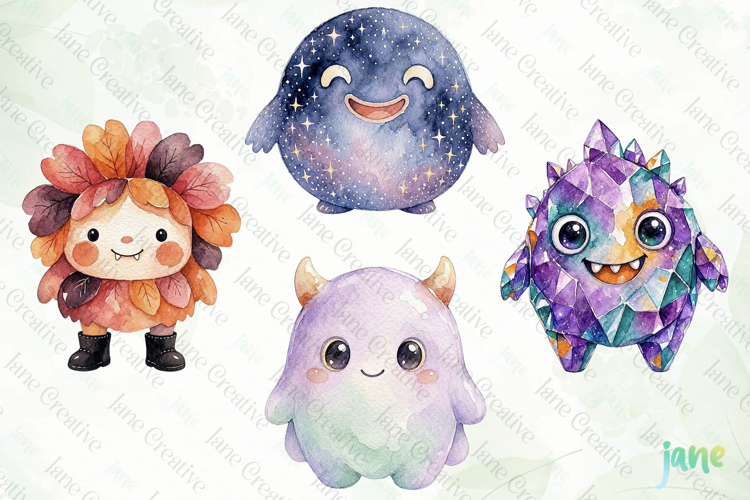 Cute Whimsical Monster Clipart