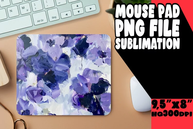 Botanic Spring Bloom Mouse Pad Sublimation