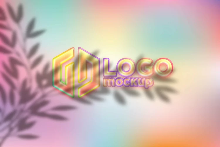 Candy Color Logo Mockup Template