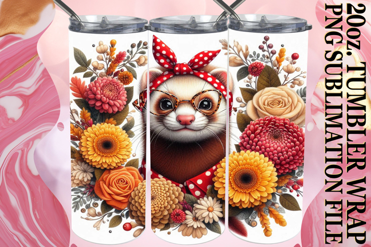 Cozy Moments 20oz tumbler wrap, Cute Animals