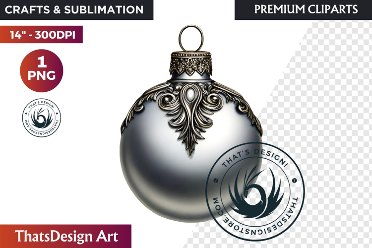 Christmas Baubles Clipart, Festive Holiday Ornaments PNG