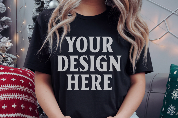Pepper Christmas Comfort Colors 1717 Mockups, CC 1717 m
