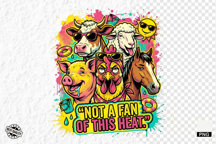 Farm Animals PNG Sublimation - Summer Animal