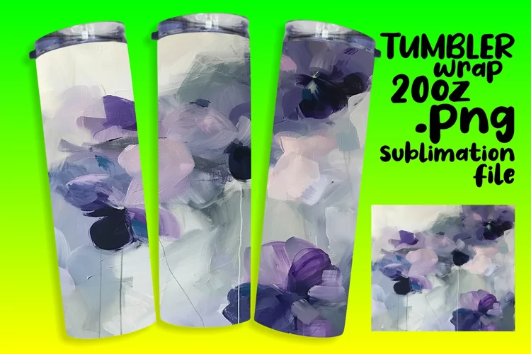 Serene Petal Paradise 20oz Tumbler Wrap