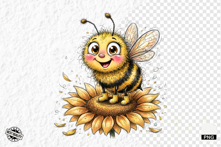 Honey Bee Clipart Image 13