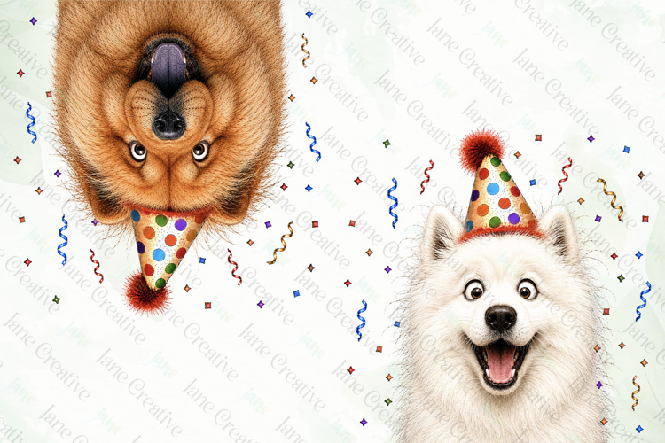 Surprise Birthday Dog PNG Clipart