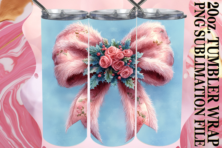 Uplifting spirits 20oz tumbler wrap, Christmas