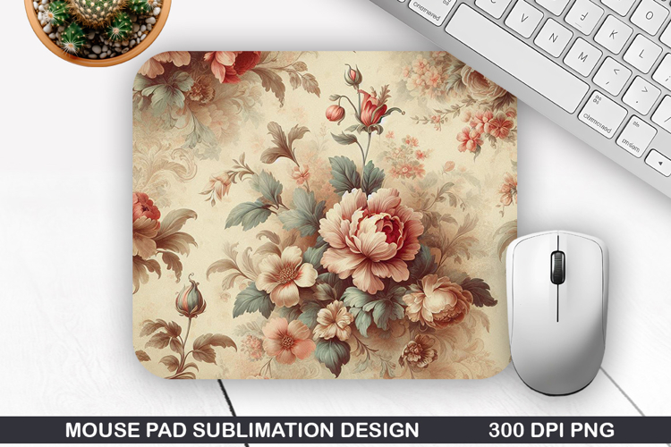 Vintage Mouse Pad Sublimation PNG Design - Mouse Pad PNG