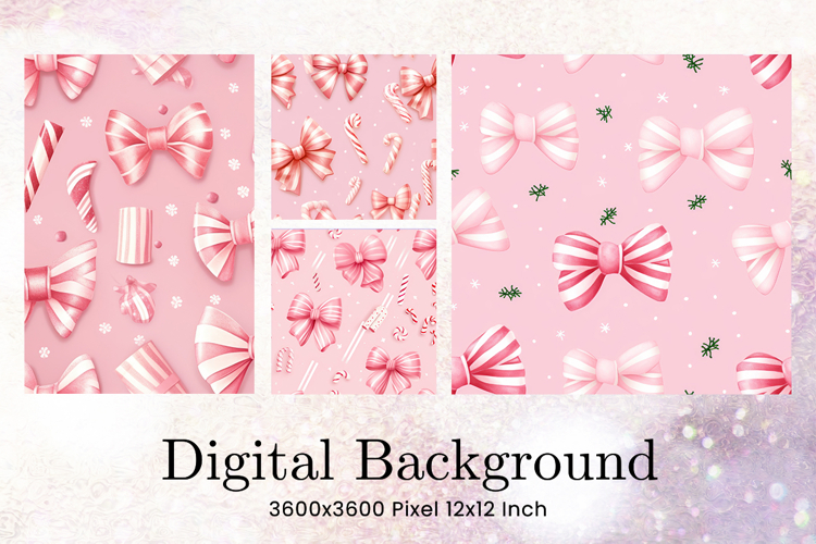 Bow Ribbon Background Bow Digital Paper Pattern Wallpaper_81