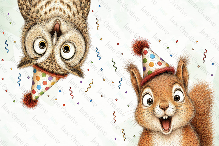 Surprise Birthday Animal PNG Clipart