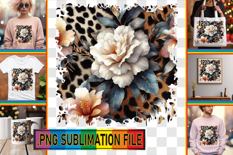 Elegant TSHIRT PNG Art, Leopard Prints