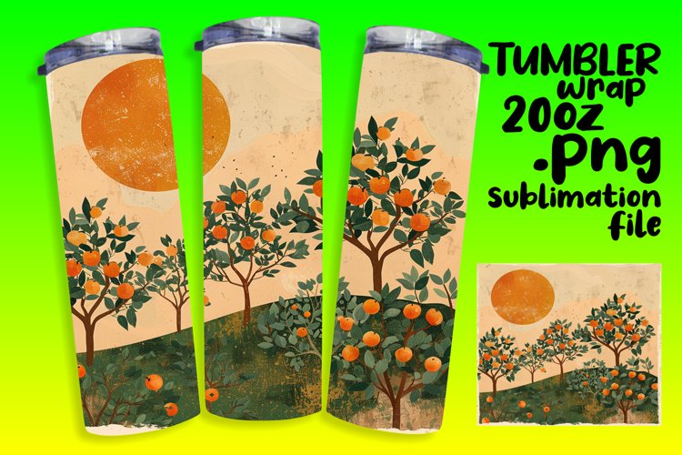 Minimalist Boho Tumbler Wrap - Simple Look 20oz example image 1