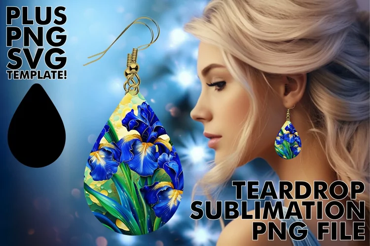 3D Teardrop Earring Sublimation Creations