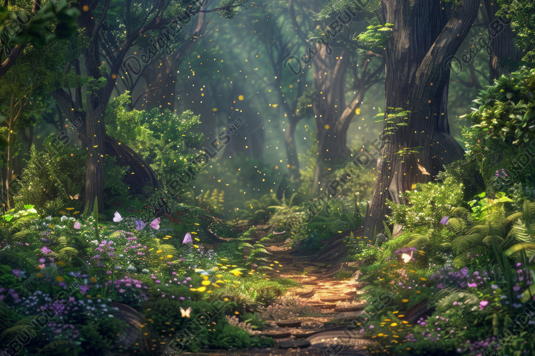 Mystical Landscape Background Wallpaper