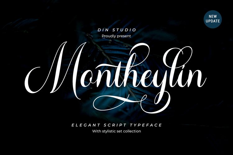 Montheylin-Elegant Calligraphy Font example image 1