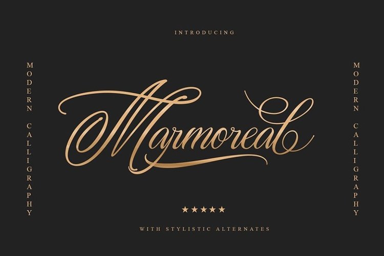 Marmoreal Decorative Script example image 1