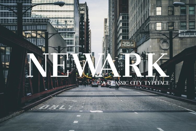 Web Font Newark example image 1