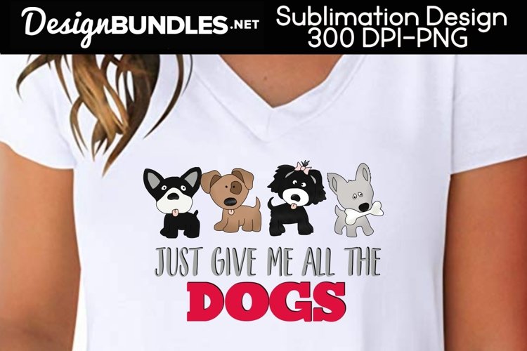 All The Dogs Sublimation Design