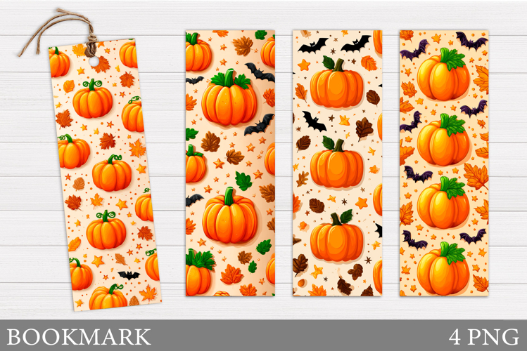 Fall Pumpkin Bookmark Design. Fall Bookmark Printable