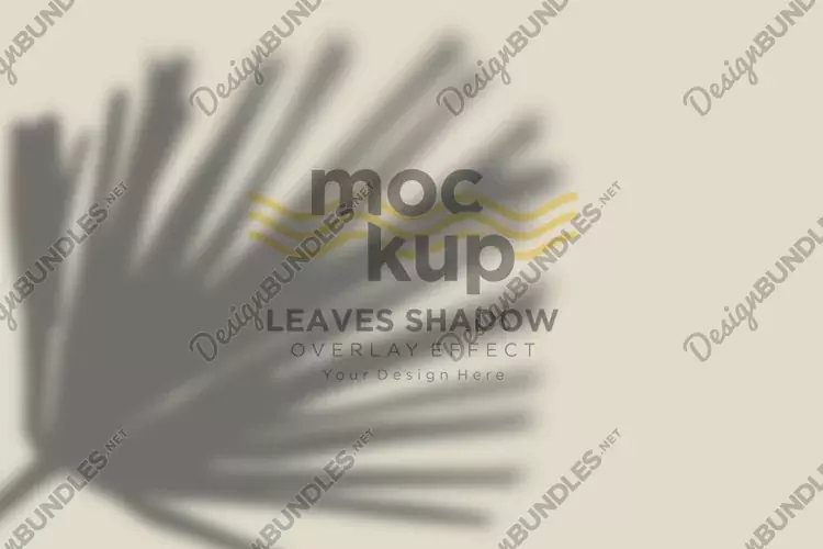 Leaves Shadow Overlay Effect Mockup
