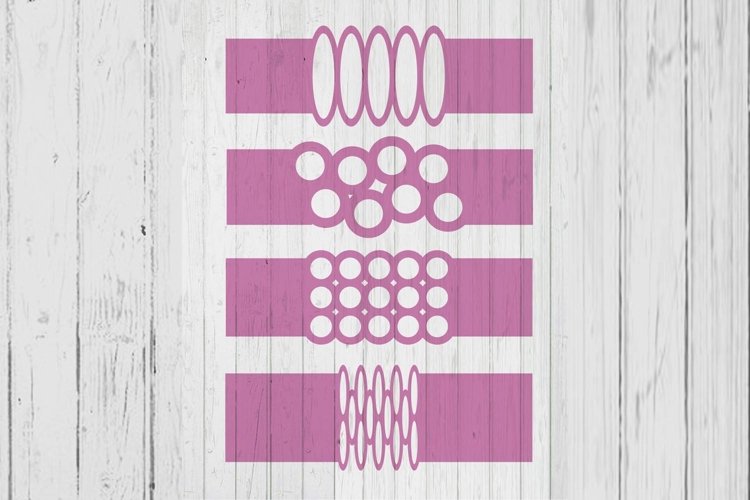 Bracelet template dxf svg png ai files