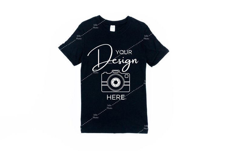 Black Tshirt Mockup Image 6